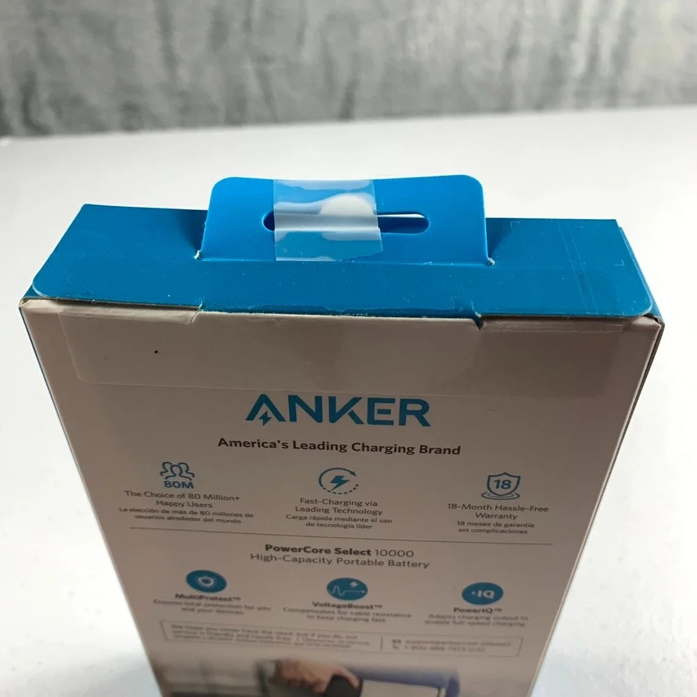 Anker‎ PowerCore Select 10000mAh Portable Charger Power Bank PowerIQ A1223 Black